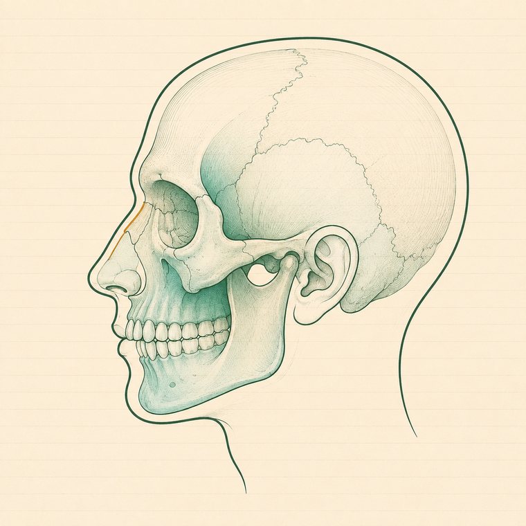 Anatomical illustration for Cosmetic surgery
